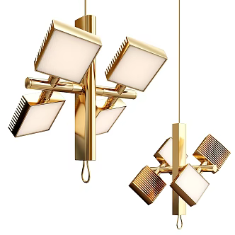 Modern chandelier 3d model