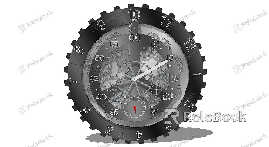 Industrial LOFT Clock Gear Clock model