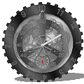 Unique Industrial Style Clock With Visible Gear Mechanism And Numeric