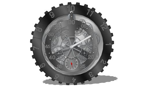 Industrial LOFT Clock Gear Clock 3d model