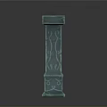 Modern Iron Gate Design With Ornate Carved Pillars And Intricate Metal Work