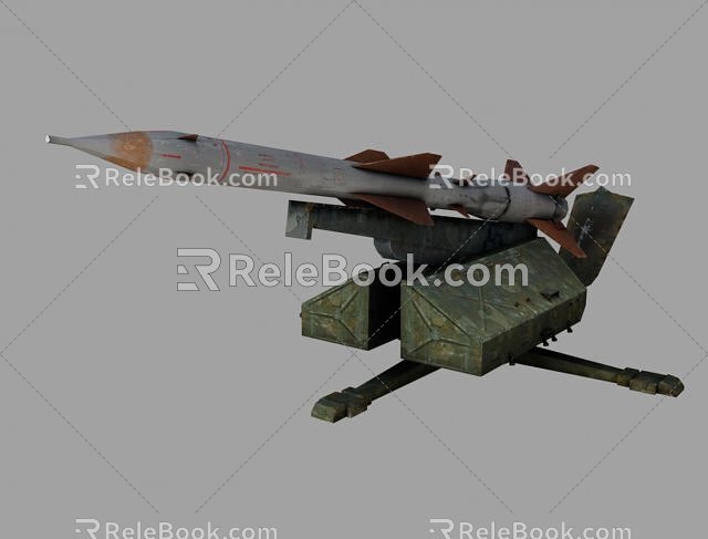 Air Defense Missile Tracking Missile Military Weapon Rocket Rocket Military Games 3d model