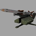 Air Defense Missile Tracking Missile Military Weapon Rocket Military Games 3d model