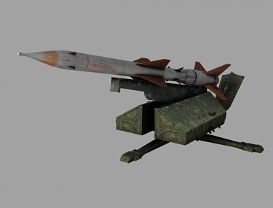 Air Defense Missile Tracking Missile Military Weapon Rocket Military Games 3d model