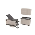 Modern Two Seater Sofa With Wooden Frame And Soft Fabric Upholstery