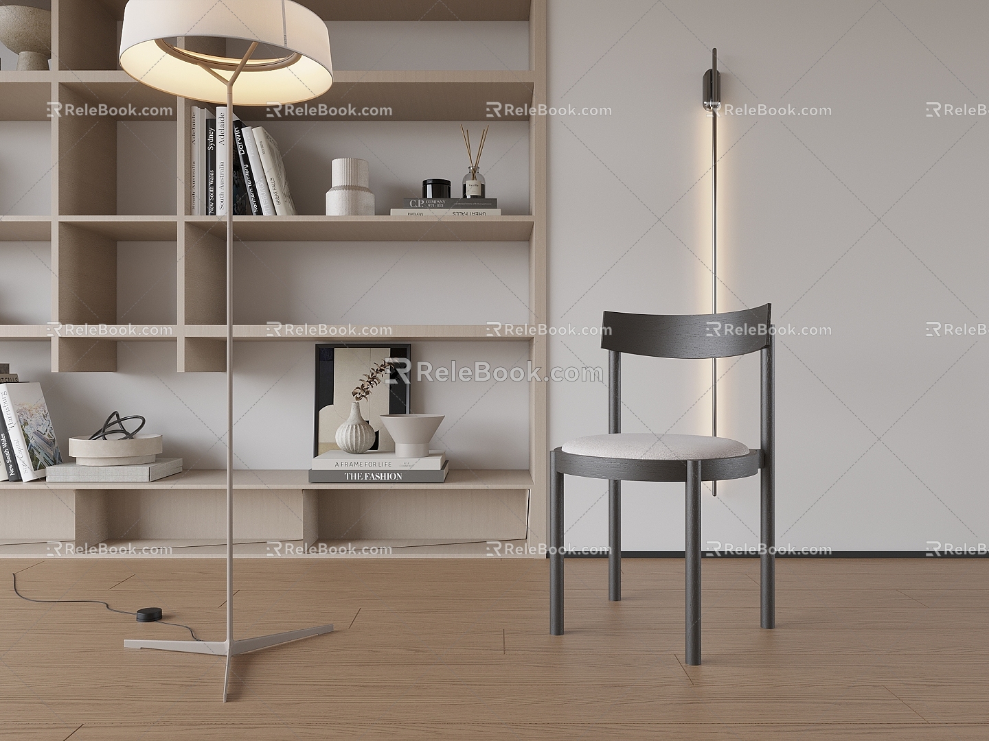 Modern Dining Chair Chair Single Chair 3d model