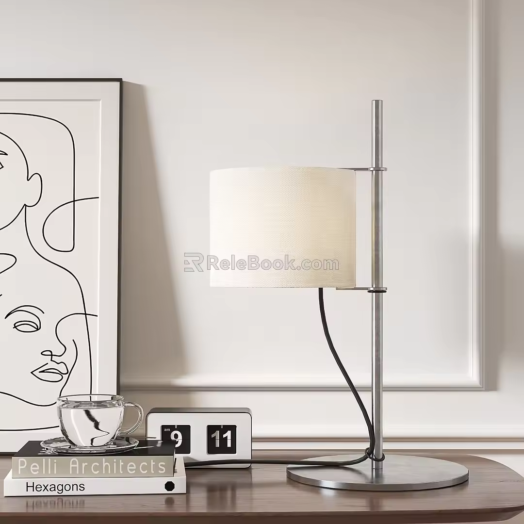 Modern Simple Table Lamp Vintage Table Lamp Decorative Painting Table Lamp 3d model