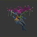 Elf Tree Demon Tree Monster Tree Man Tree Elf Monster Alien Monster 3d model