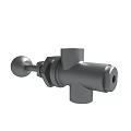 Industrial Grade Stainless Steel Mechanical Valve with Handle and Connection Port
