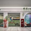 Shopping Mall Toy Collection Retail Shop with Display Windows Stuffed Animal Decorations and Selected Products