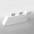 Reception Desk Reception Counter Welcome Desk 3d model