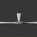 Single Medieval Sword With Metal Blade Wooden Handle And Cross Guard On Dark Background