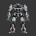 Modern Robot Warrior Mechanical Combat Police Mechanical Armor 3d model