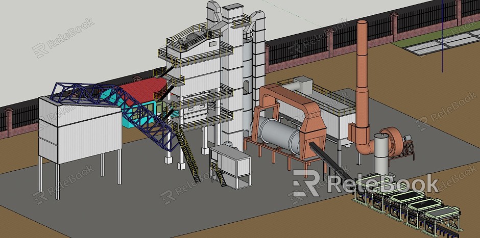 Asphalt mixing plant Modern mixing plant model