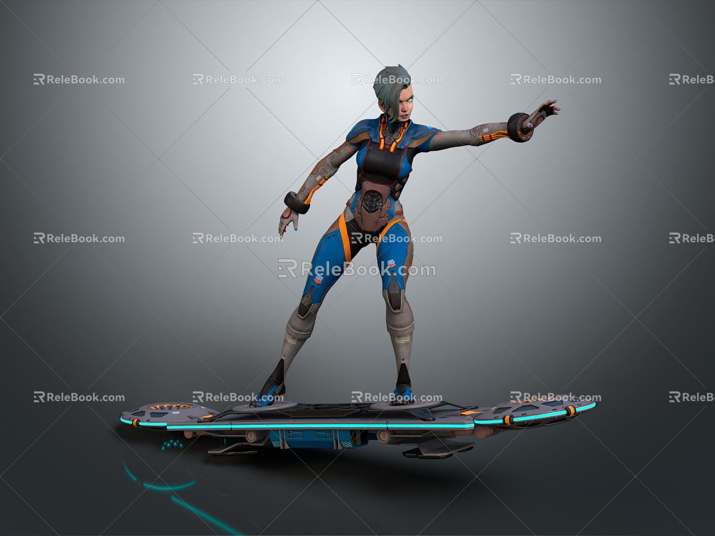 Modern Game Character Sci-Fi Warrior Future Warrior Super Soldier Super Soldier 3d model