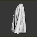 White V neck Button Front Cardigan With Soft Fabric And Long Sleeves