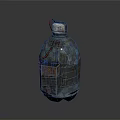 Improvised Explosive Weapon Bottle Shaped Device With Metallic Texture Red Blue Wires And Straps