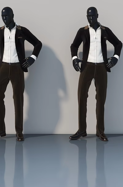 Modern Swing Door Design For Home Interior With Wooden Panel And Smooth Surface 3d model