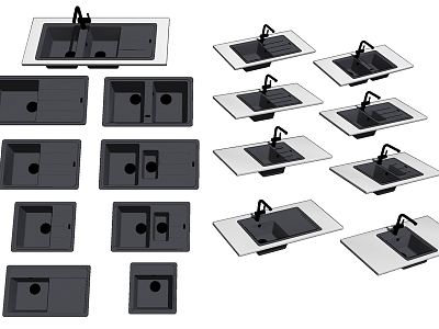 Modern dish washing basin sink model