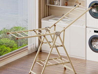 drying rack folding hanger rack balcony washing machine model