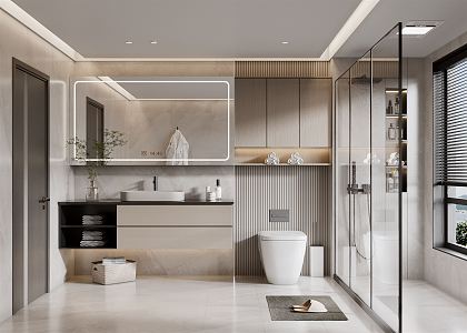 modern bathroom 3d model