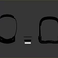 Modern Black VR Headsets with Purple Lenses and Small Accessory