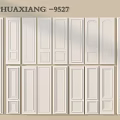 White Wall Panels With Various Designs And Different Decorative Styles 3d model