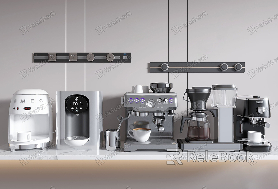 Modern coffee machine model