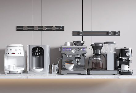 Modern coffee machine 3d model