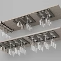 Wooden Wall Mounted Storage Shelves with Wine Glasses and White Cups