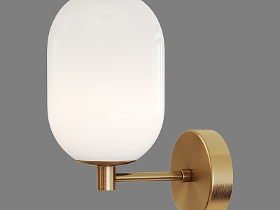 Simple Light Luxury Wall Lamp 3d model