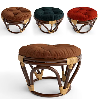Southeast Asia Stool Chair 3d model