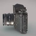 Vintage Digital Camera With Classic Metal Body And Retro Lens Design For Photography