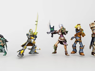 Modern Game Characters 3d model