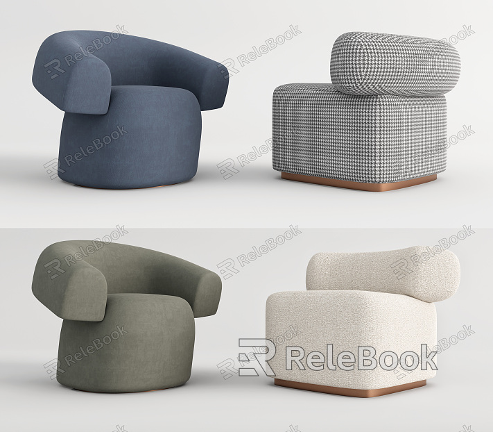 Modern single sofa sofa stool model