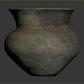 Ancient Handcrafted Clay Pottery Sculpture With Natural Texture And Rustic Finish