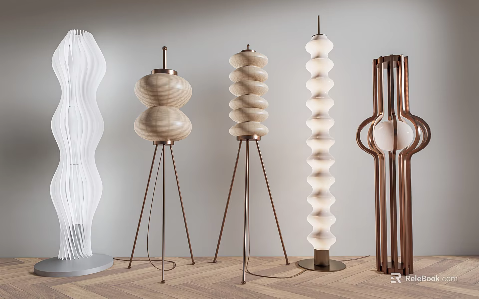 Modern Floor Lamps With Diverse Creative Designs 3d model