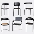 Modern Single Chairs With Various Stylish Designs And Metal Frames