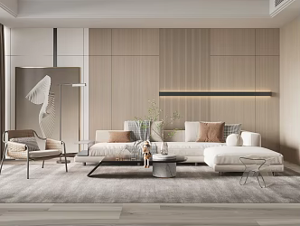 modern living room 3d model