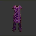 Stylish Purple Kids Clothing Set with Patterned Top and Pants for Daily Use