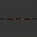 Traditional Wooden Archery Bow With Arrow Shaft And String Design