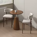 Dining table and chair combination 3d model