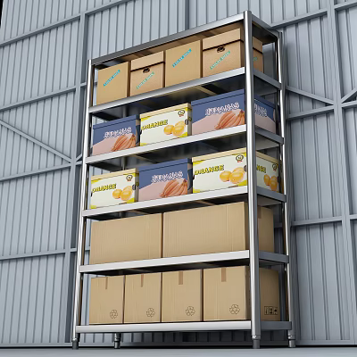 Modern Storage Rack 3d model