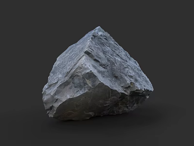 Natural Gray Stone with Rough Irregular Surface and Textured Appearance for Building Use 3d model