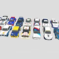 Collection of Colorful Toy Race Cars With Various Styles And Designs