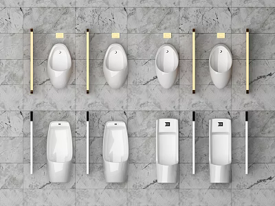 Modern urinal toilet urinal 3d model