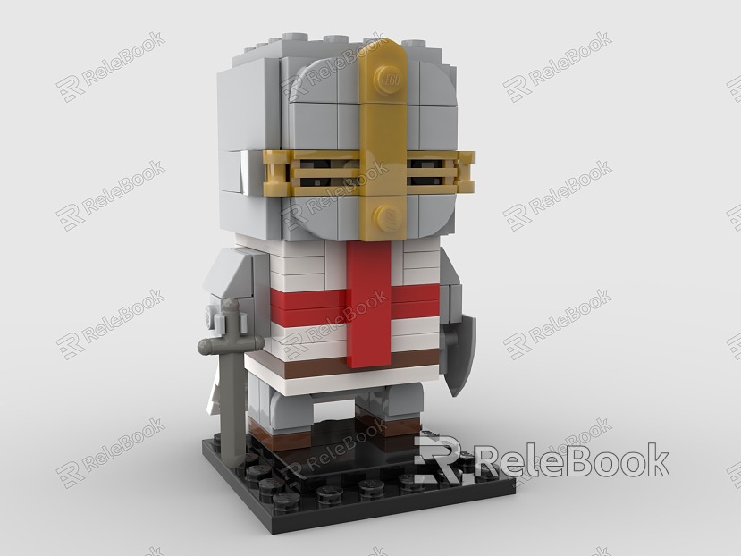 LEGO Toy Medieval Knight Warrior Samurai Figurine Handset model