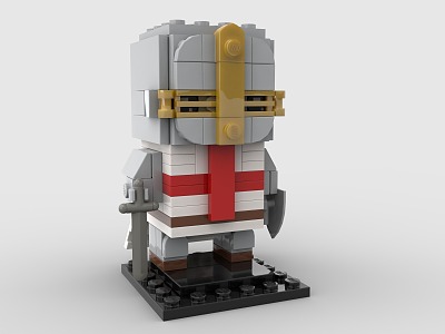 LEGO Toy Medieval Knight Warrior Samurai Figurine Handset 3d model