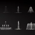 Various Decorative Water Fountain Designs With Tiered And Multi Jet Structures