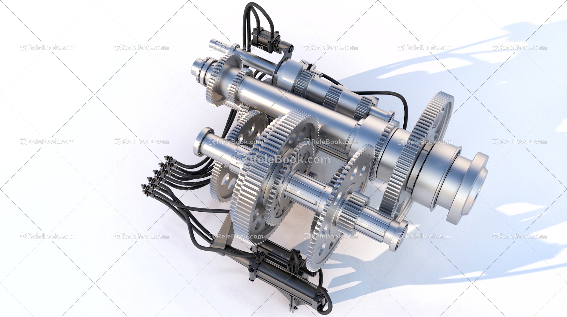 instrument gear train instrument internal gear 3d model